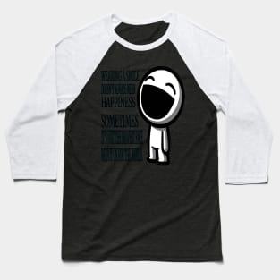 The Strength Behind the Mask: Mind Body Balance Baseball T-Shirt